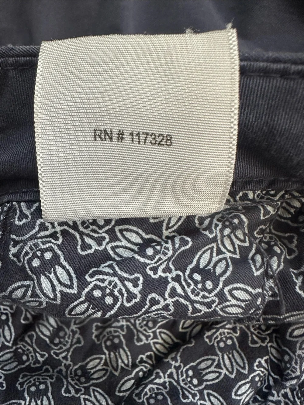 Psycho Bunny Mens 33 Classic Navy Blue Chino Cotton Adjustable Waist Shorts